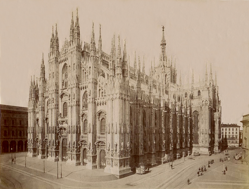 Duomo di Milano, circa 1880.